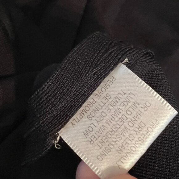 Thom Smith Atelier XXI Black Pant Stretch Wide Leg Side Zip Medium - Picture 5 of 9